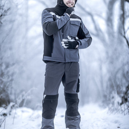 NITRAS MOTION TEX PLUS, jaqueta de inverno, cinza / preto