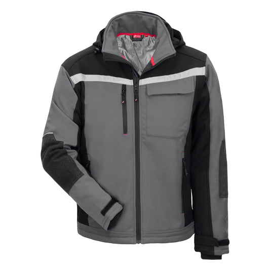 NITRAS MOTION TEX PLUS, jaqueta softshell, cinza / preto