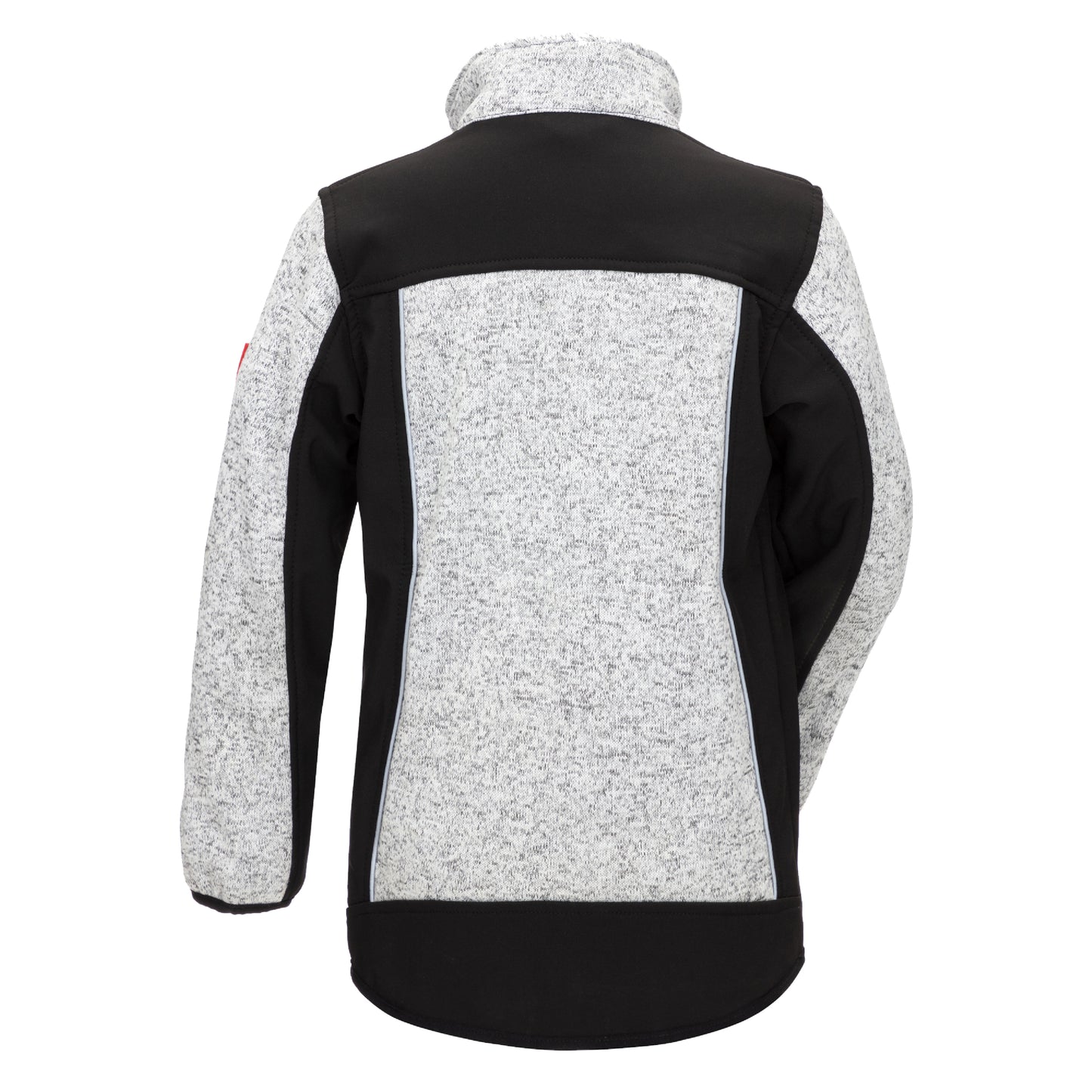 NITRAS MOTION TEX KIDS, jaqueta softshell de malha, cinza claro / preto