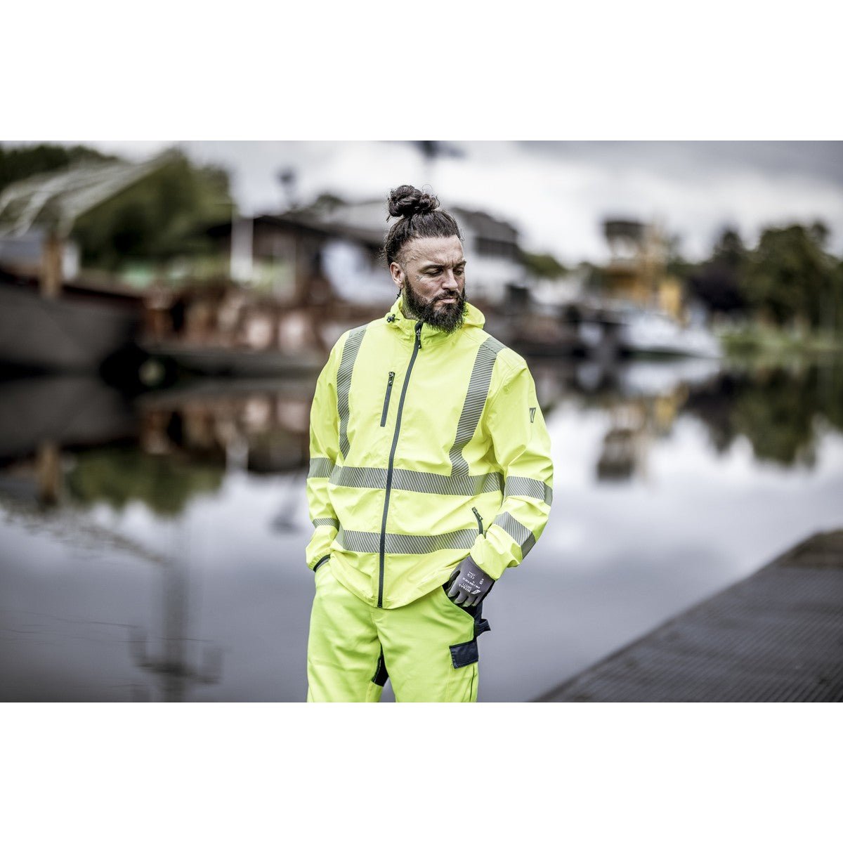 NITRAS MOTION TEX VIZ, corta-vento de alta visibilidade