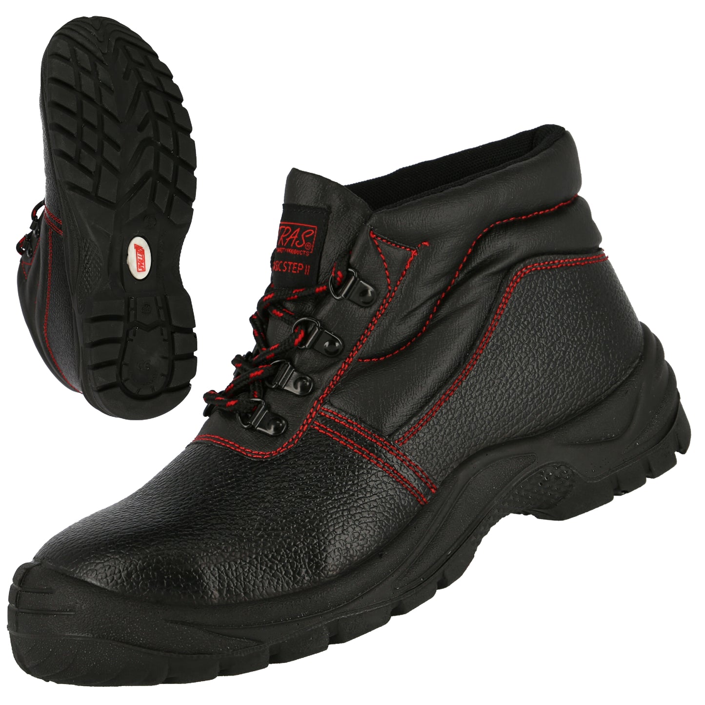 NITRAS BASIC STEP MID, botas de segurança S3, altura média, pretas