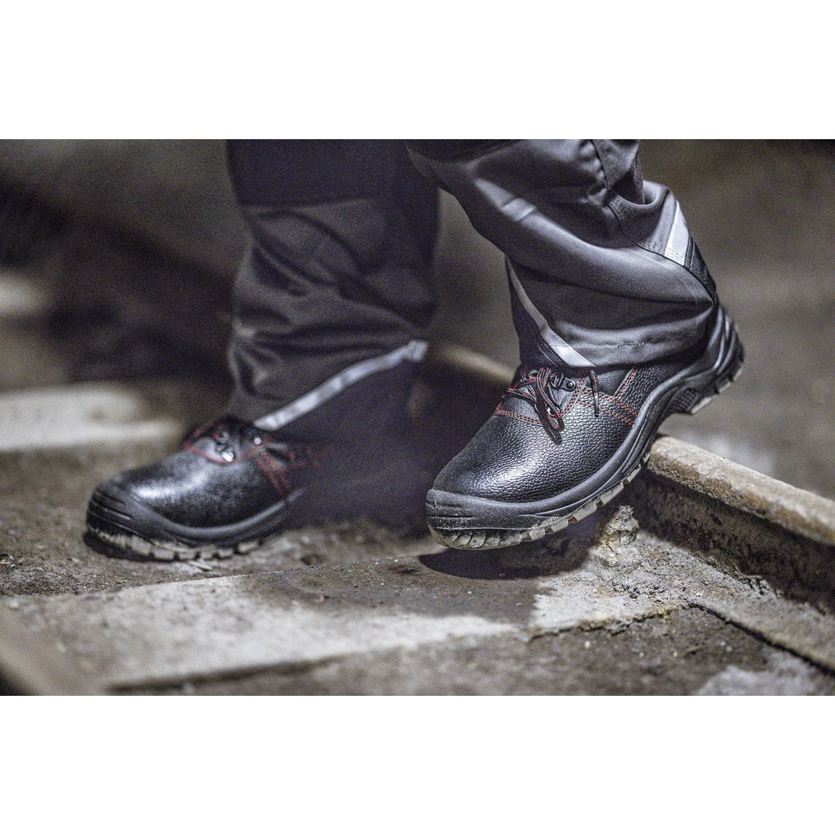 NITRAS BASIC STEP MID, botas de segurança S3, altura média, pretas