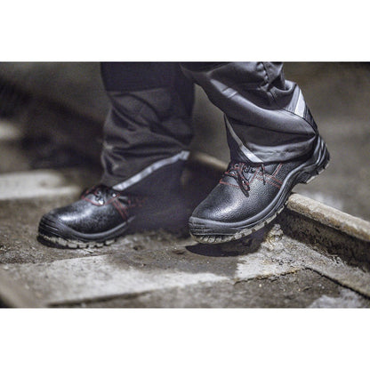NITRAS BASIC STEP MID, botas de segurança S3, altura média, pretas