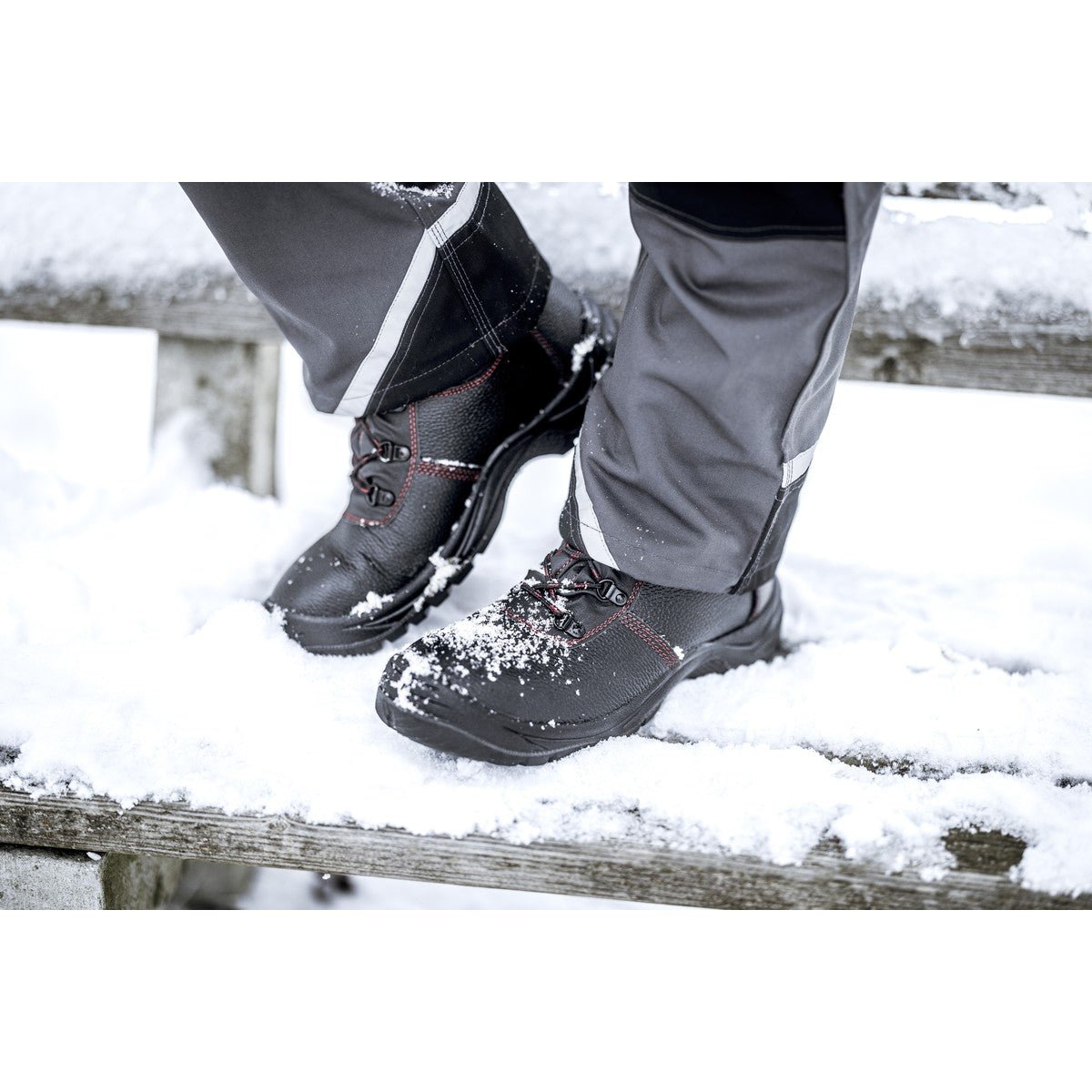 NITRAS BASIC STEP MID+ W, botas de inverno de segurança S3 CI, altura média, pretas