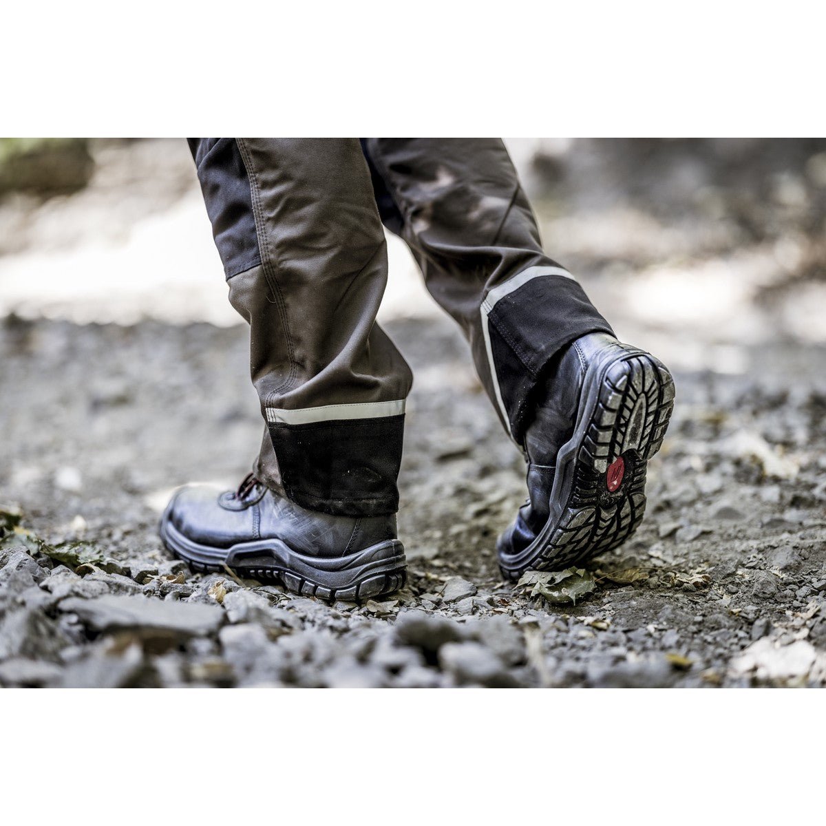 NITRAS POWER STEP MID, botas de segurança S3 HI HRO, altura média, pretas