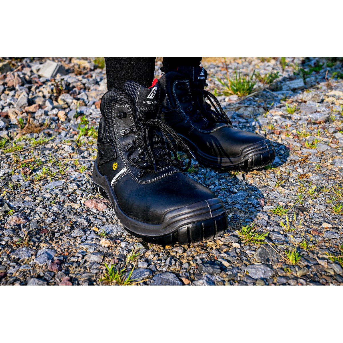 NITRAS UTILITY STEP MID, botas de segurança S3L CI FO SR, pretas