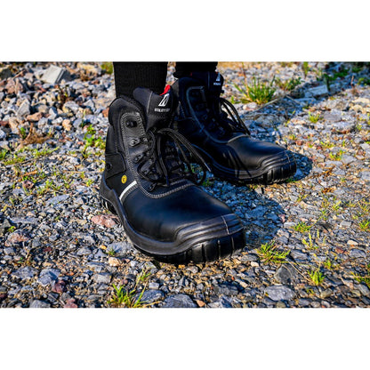 NITRAS UTILITY STEP MID, botas de segurança S3L CI FO SR, pretas