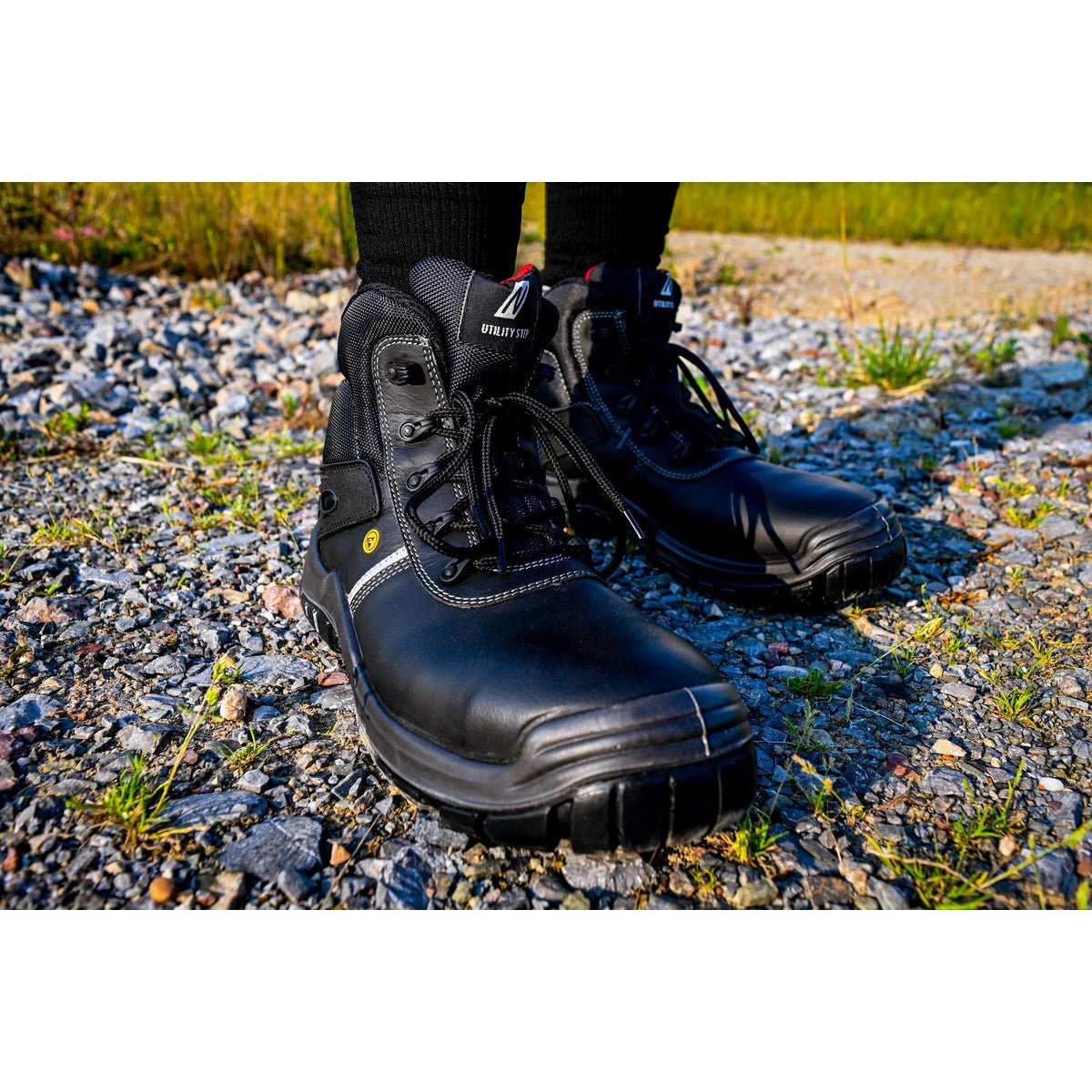 NITRAS UTILITY STEP MID, botas de segurança S3L CI FO SR, pretas