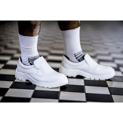 NITRAS CLEAN STEP SL, chinelos de segurança S2, branco