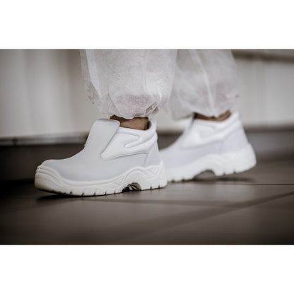 NITRAS CLEAN STEP MID SL, chinelos de segurança S2, branco