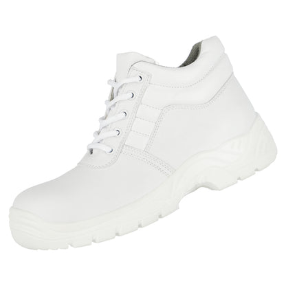 NITRAS CLEAN STEP MID, botas de segurança S2, altura média, branco