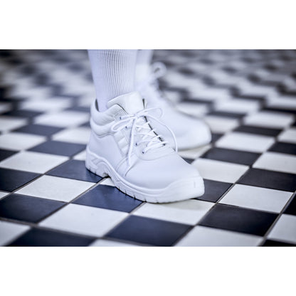NITRAS CLEAN STEP MID, botas de segurança S2, altura média, branco