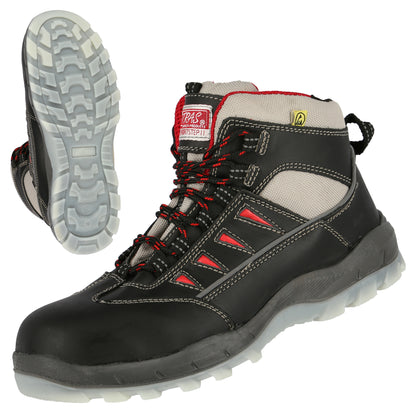 NITRAS SPORT STEP MID, botas de segurança S3, altura média, pretas