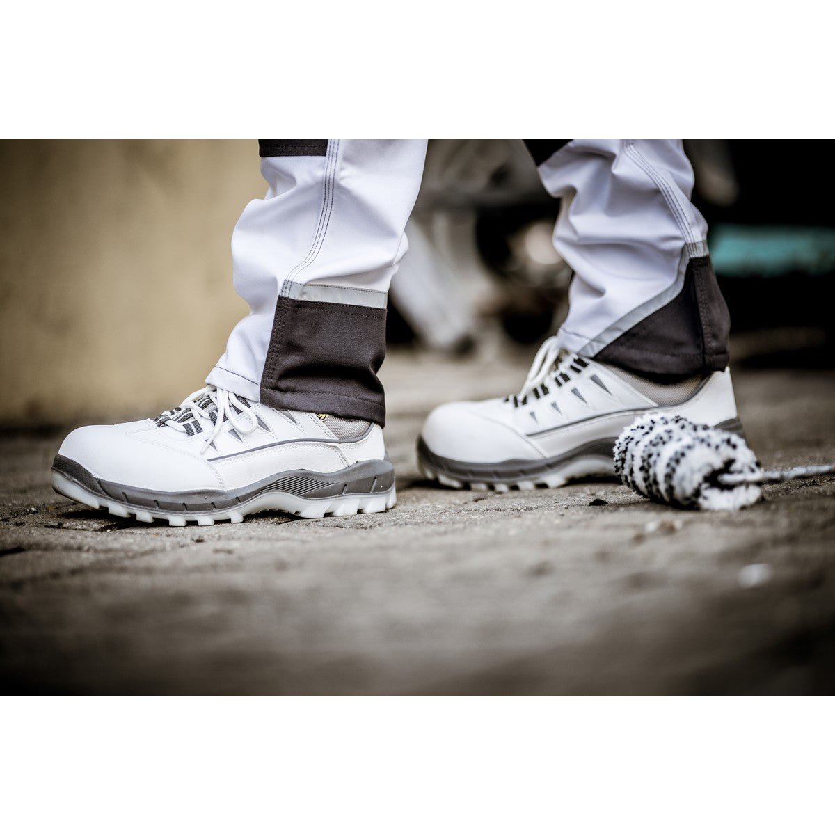 NITRAS SPORT STEP WH, sapatos baixos de segurança, branco