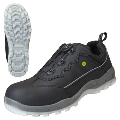 NITRAS SPORT STEP FIT, sapatos baixos de segurança, preto