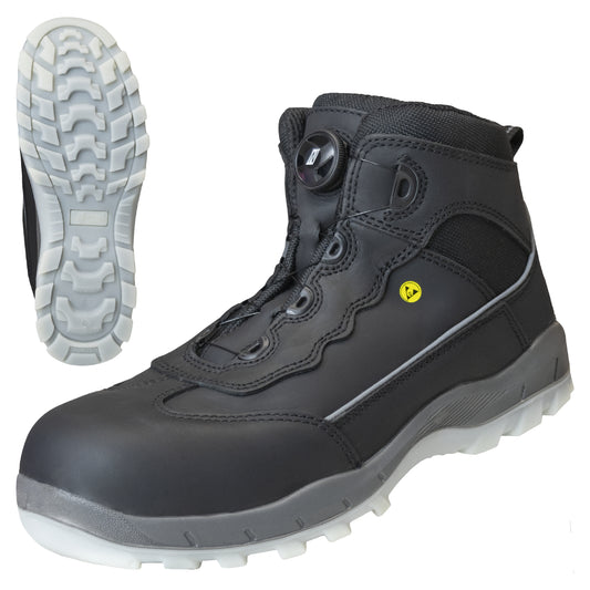 NITRAS SPORT STEP MID FIT, botas de segurança, altura média, preto