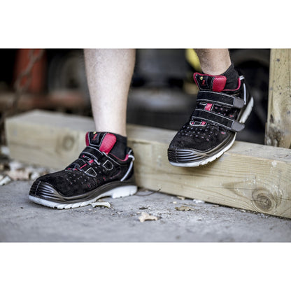 NITRAS EASY STEP SA, sandálias de segurança S1P, pretas