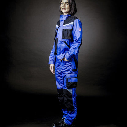 NITRAS MOTION TEX PLUS, jaqueta de trabalho, azul royal / preto