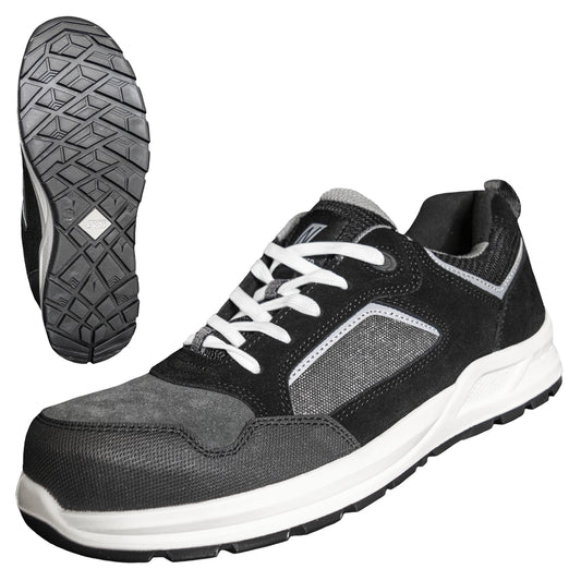 NITRAS CLASSIC STEP, calçado de segurança S1P, cinza / preto