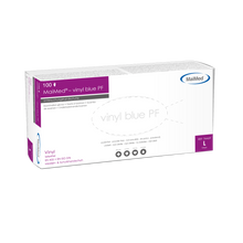 MaiMed-vinil azul PF, luvas de exame de vinil não estéreis e sem pó 100 peças/caixa