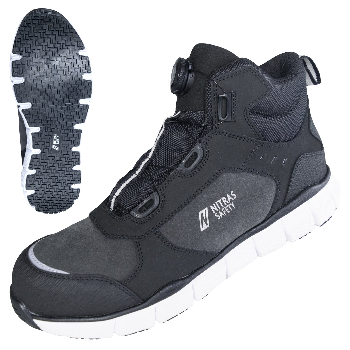 NITRAS SONIC STEP MID FIT, S3S FO HRO SC SR, botas de segurança, altura média