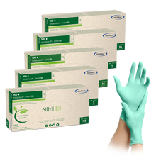 MaiMed-Nitrile BIO, não estéril, sem pó Luva de nitrila sem látex, verde, 100 peças/caixa