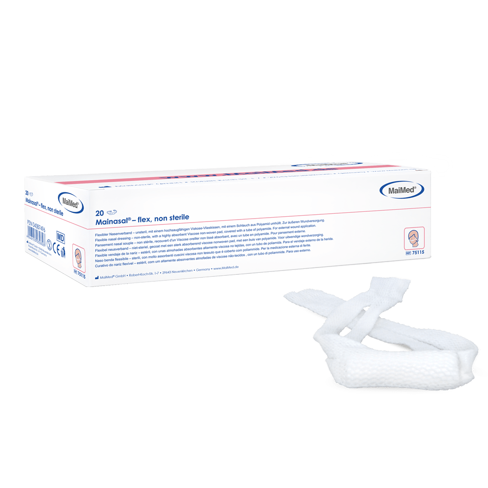 Bandagem nasal Mainasal-flex-não estéril | Caixa (20 peças)