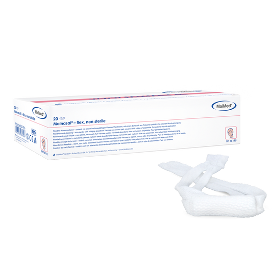 Bandagem nasal Mainasal-flex-não estéril | Caixa (20 peças)