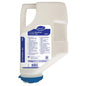 Um cartucho de 4 kg de plástico branco com Diversey Clax Revoflow ALC 10X1, um intensificador alcalino altamente concentrado e sem fosfatos para o sistema Revoflow da Diversey Deutschland GmbH & Co. OHG, desenvolvido para aplicações profissionais de lavandaria.