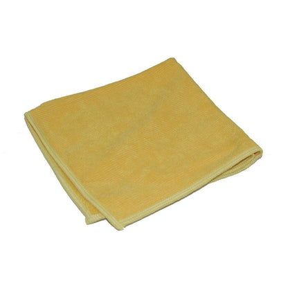 Sobre um fundo branco está um pano de limpeza TASKI Jonmaster Ultra Cloth XL 40x40 cm dobrado da Diversey Deutschland GmbH & Co. OHG.