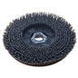 Uma escova abrasiva Diversey redonda, preta (43 cm) com cerdas rígidas e um suporte de plástico, concebida para as máquinas de limpeza de pisos swingo 1850 & 4000. Embalagem: 1 unidade. Marca: Diversey Deutschland GmbH & Co. OHG.