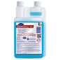 O detergente para sistemas de leite Suma Café MilkClean C3.1 de 1L da Diversey Deutschland GmbH & Co. OHG possui um líquido azul, uma garrafa de pescoço duplo, uma tampa branca e um rótulo multilingue com instruções de uso e segurança para a limpeza de máquinas de café.