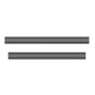 Dois tiras de velcro de substituição retangulares, cinza-escuro, de metal da Diversey Deutschland (Jonmaster Velcro Strips 40 cm, conjunto de 2 para 7520280), ilustrados em branco - perfeito para a limpeza de grandes superfícies. A embalagem contém 1 peça.