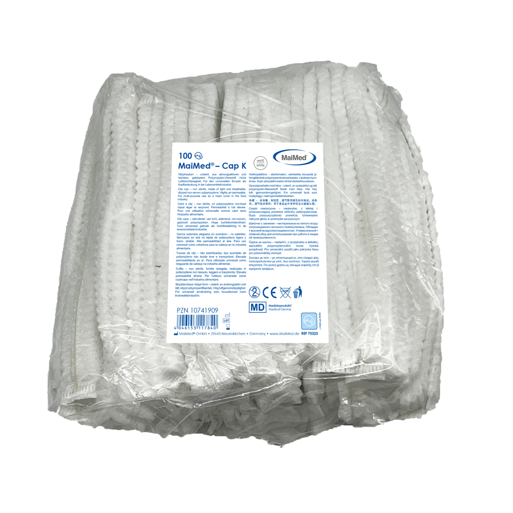 MaiMed-Cap K, tampa de clipe em PP, 100 peças/saco