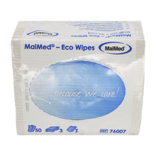 MaiMed- Eco Wipes - pano de limpeza e cuidado, tecido reciclado 28x33cm, branco natural, 3 camadas, 50 unidades/pacote | Pacote (50 peças)