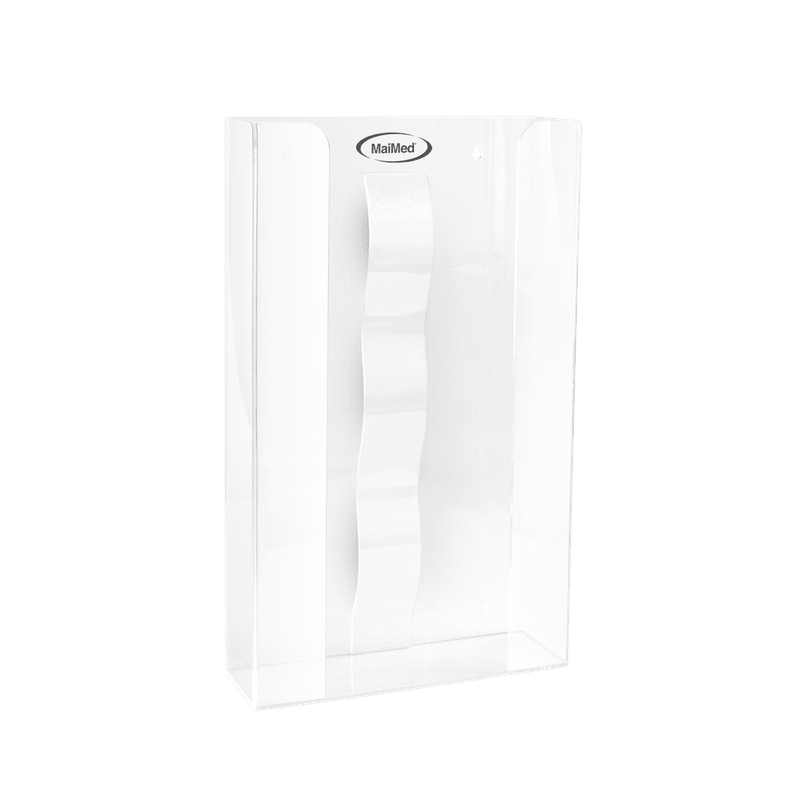 Suporte de parede MaiMed para porta-luvas com mola em acrílico - dimensões: 246x81x410mm - conjunto de 3 | Pacote (1 peça)