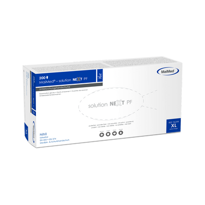 MaiMed-solution next luvas nitrílicas azuis, não estéreis, sem látex, 200 peças/caixa