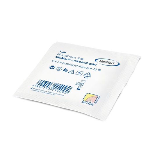 Meditrade Alcohol Swab 30 x 30 mm Fabric não tecido não pesado duas camadas | Caixa (100 peças)