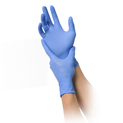 MaiMed-solution 100 luvas sem látex, azul violeta, não estéreis sem pó, 100 peças/caixa