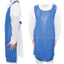 MaiMed-Apron Light PE, avental de PE 75x120cm azul, 100 unidades/pacote, bloqueado, superfície lisa | Pacote (100 peças)