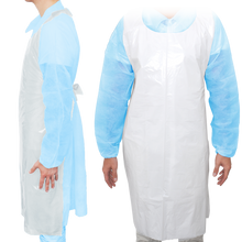 MaiMed-Apron Light PE, avental de PE 75x120cm branco, 100 unidades/pacote, bloqueado, superfície lisa | Pacote (100 peças)