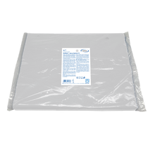 MaiMed-Apron PE médio, avental de PE 75x115cm branco, 50 unidades/pacote, bloqueado, superfície lisa | Pacote (50 peças)