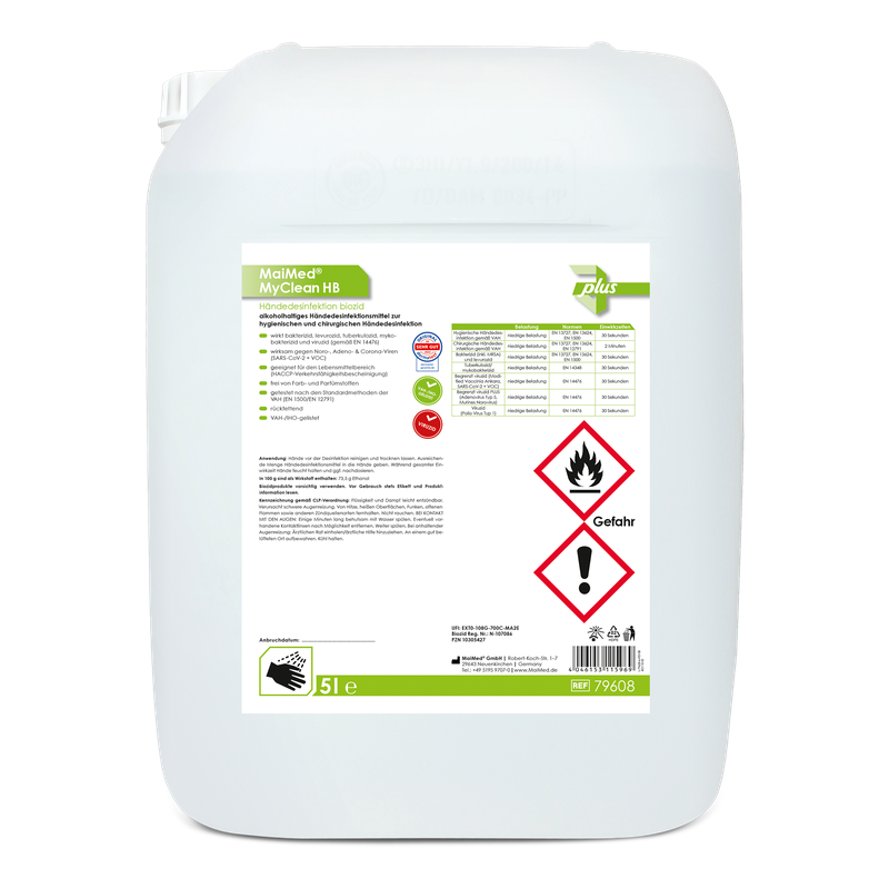 MaiMed MyClean HB biocida para desinfecção de mãos