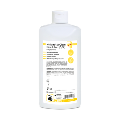 Loção para as mãos MaiMed MyClean (O/W) creme de cuidado (à base de óleo e água)
