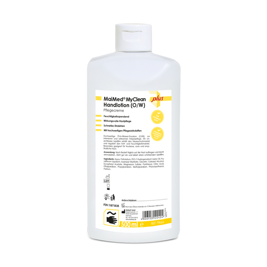Loção para as mãos MaiMed MyClean (O/W) creme de cuidado (à base de óleo e água)