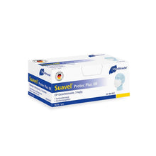 Máscara Suavel® Protec Plus IIR MPSOP com presilhas elásticas para as orelhas, verde | Pacote (50 peças)