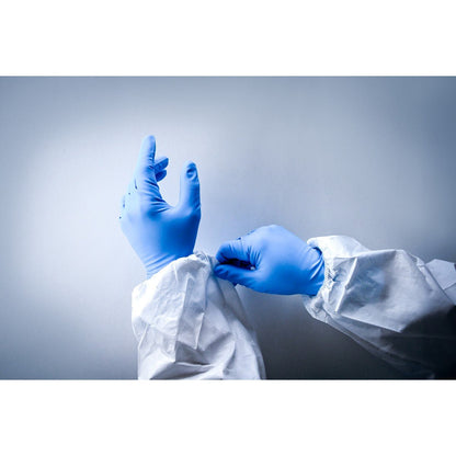 NITRAS HIGH RISK NITRILE, luvas descartáveis de nitrilo, azuis