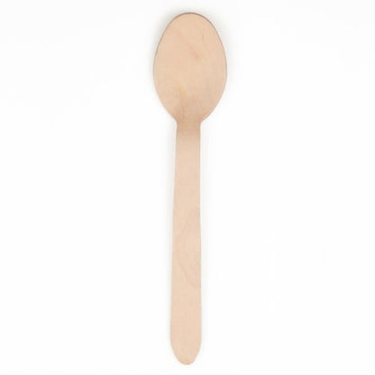 A colher de madeira "pure" (15,7 cm, 25 peças) da PAPSTAR GmbH é ecológica, estável e feita de madeira clara com uma concha oval; biodegradável e de design simples.