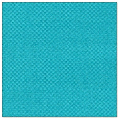 Um guardanapo quadrado azul claro PAPSTAR 20 guardanapos "ROYAL Collection" 1/4-Fold (40x40 cm) da PAPSTAR GmbH com uma estrutura tecida sutil está uniformemente iluminado contra um fundo branco simples.