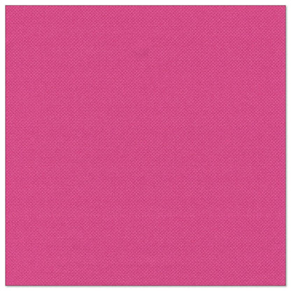 Um quadrado rosa sólido, texturizado, com um padrão tecido que lembra a elegância dos PAPSTAR 20 guardanapos "ROYAL Collection" 1/4-dobra 40x40 cm da PAPSTAR GmbH.